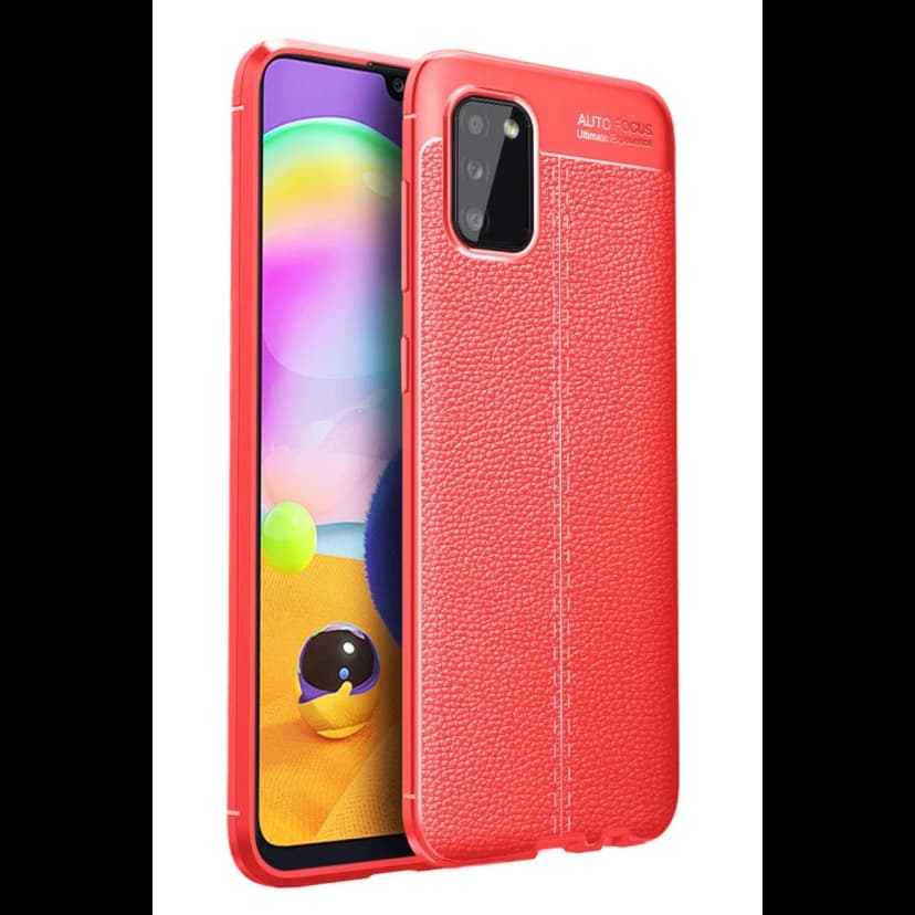 Newface Samsung Galaxy A02S Kılıf Auto Focus Kapak - Kırmızı