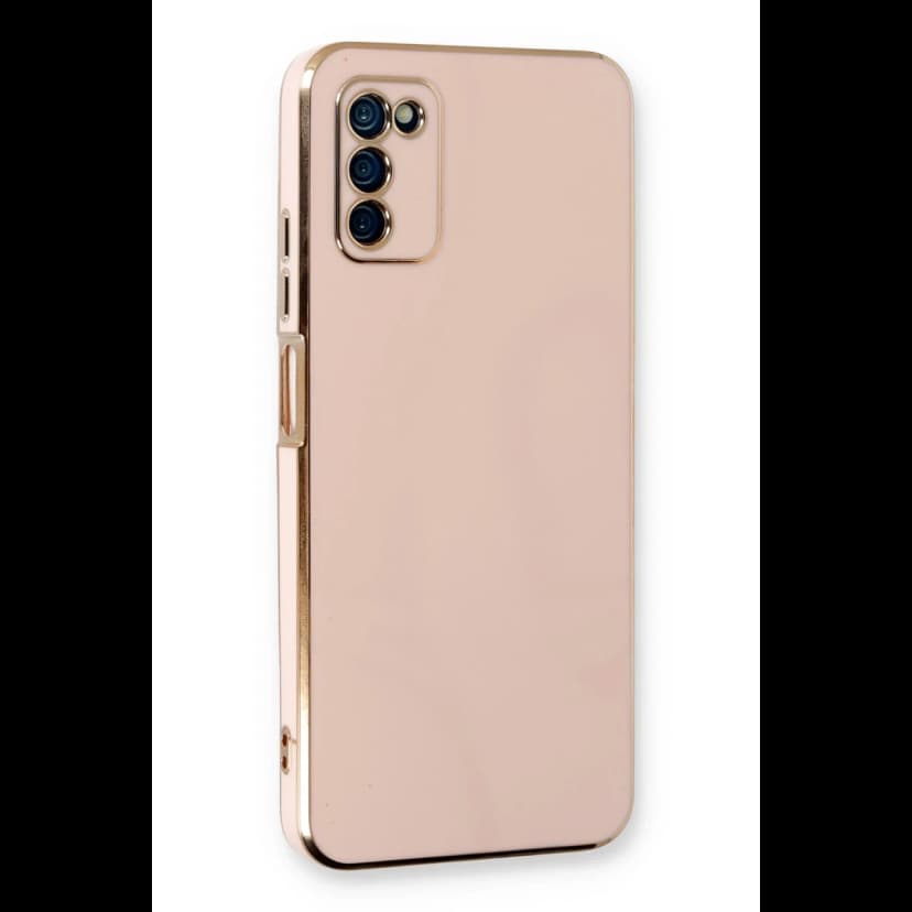 Newface Samsung Galaxy A03S Kılıf Volet Silikon - Pembe