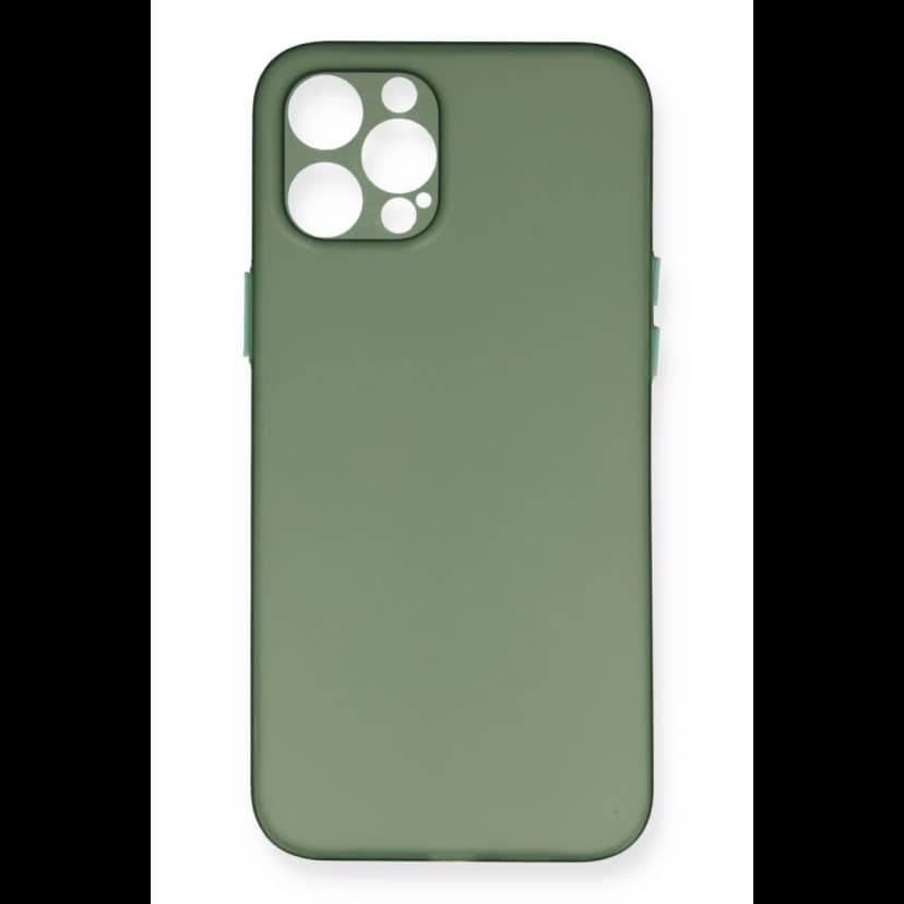 Newface Apple iPhone 12 Pro Max Kılıf PP Ultra İnce Kapak - Yeşil