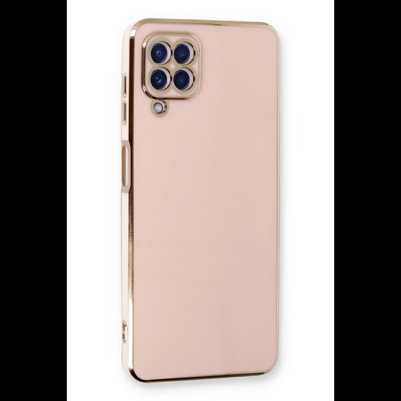 Newface Samsung Galaxy A22 Kılıf Volet Silikon - Pembe