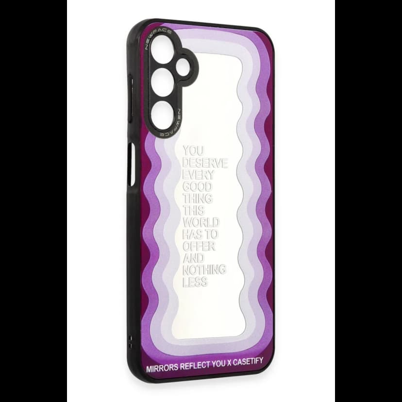 Newface Samsung Galaxy A04S Kılıf Mirror Desenli Kapak - Mirror - 5