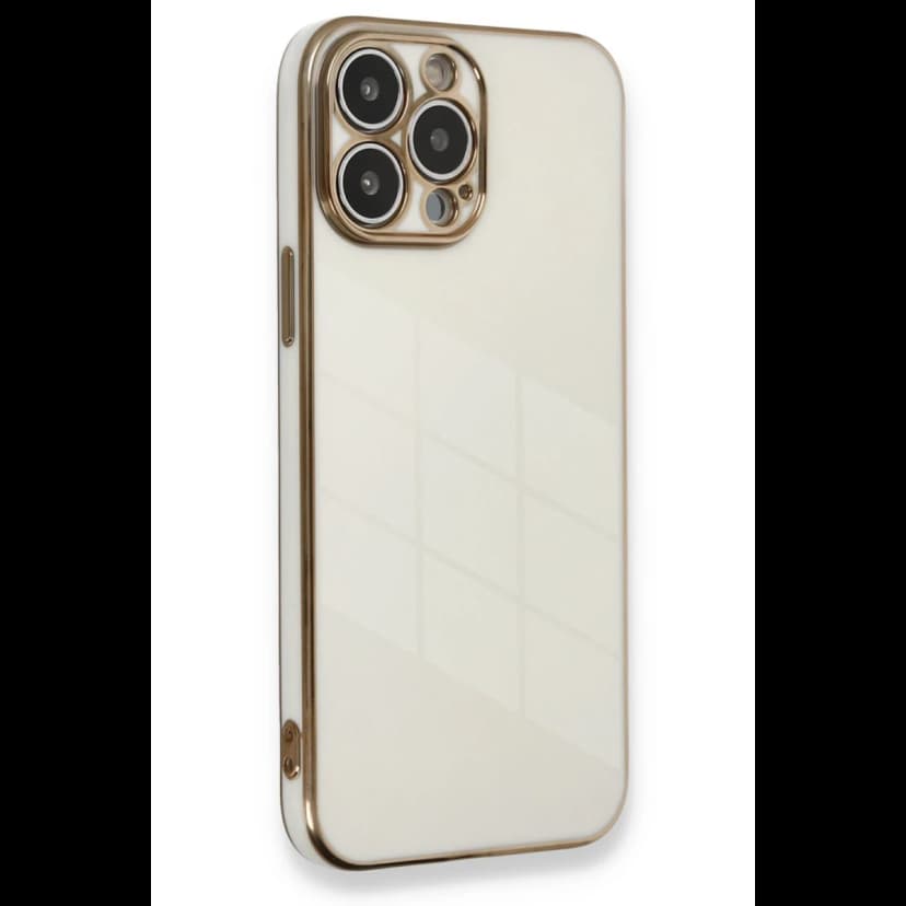Newface Apple iPhone 13 Pro Max Kılıf Volet Silikon - Beyaz