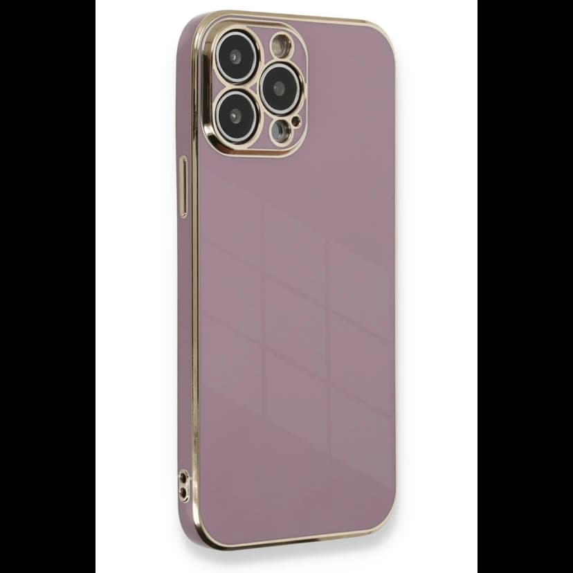 Newface Apple iPhone 13 Pro Max Kılıf Volet Silikon - Mor