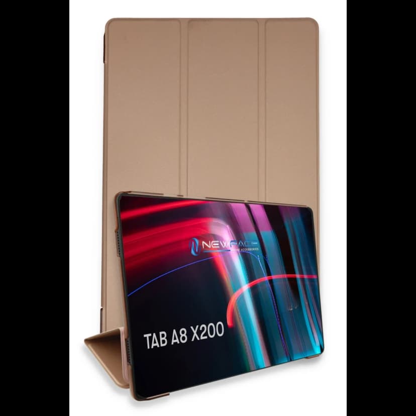 Newface Samsung Galaxy X200 Tab A8 10.5 Kılıf Tablet Smart Kılıf - Rose Gold