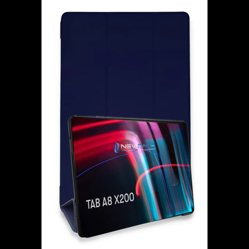 Newface Samsung Galaxy X200 Tab A8 10.5 Kılıf Tablet Smart Kılıf - Lacivert