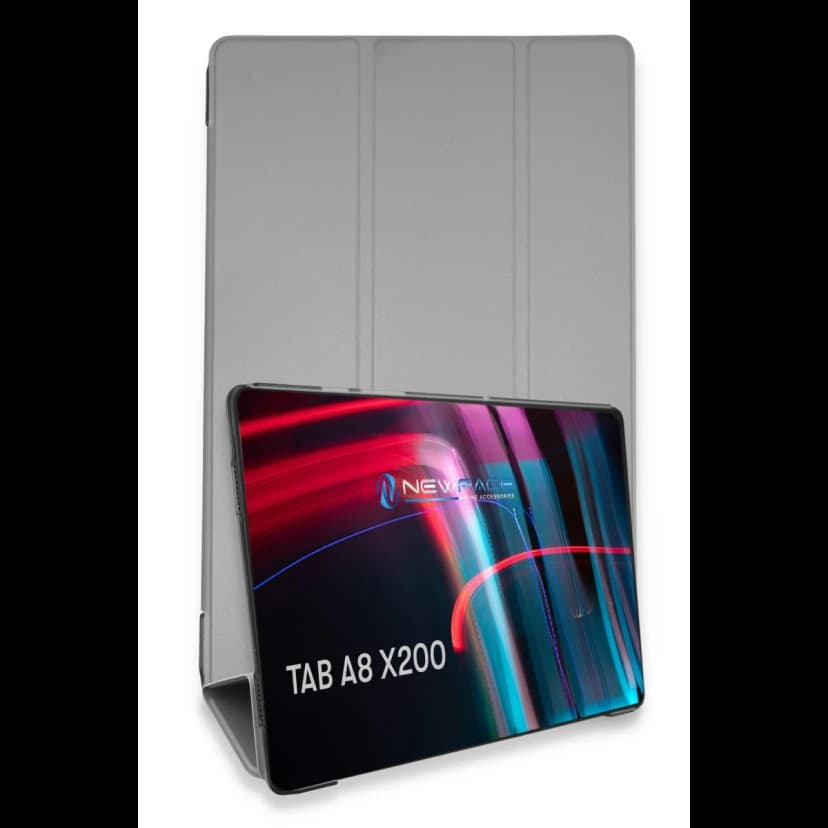Newface Samsung Galaxy X200 Tab A8 10.5 Kılıf Tablet Smart Kılıf - Gri