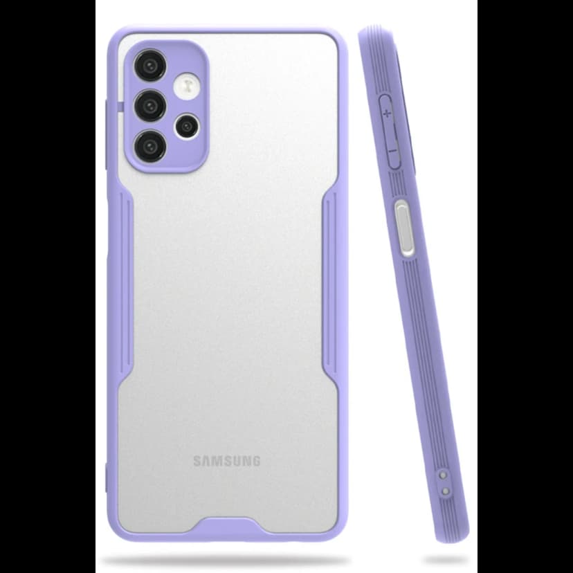Newface Samsung Galaxy A52 Kılıf Platin Silikon - Lila