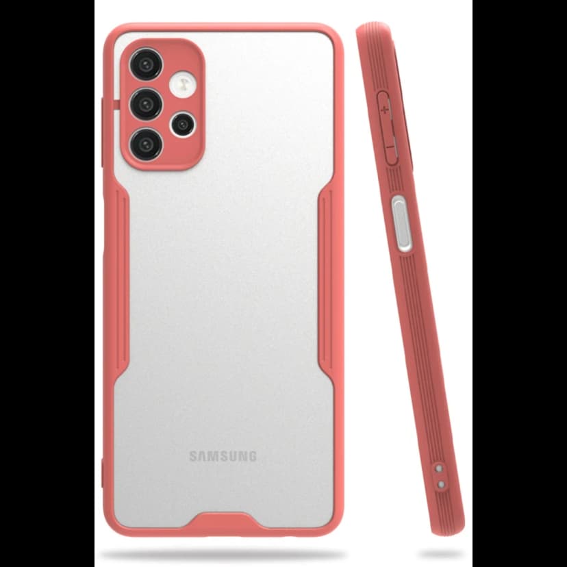 Newface Samsung Galaxy A72 Kılıf Platin Silikon - Pembe