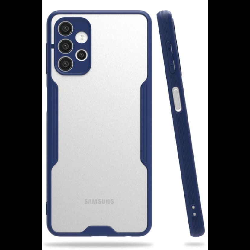 Newface Samsung Galaxy A72 Kılıf Platin Silikon - Lacivert