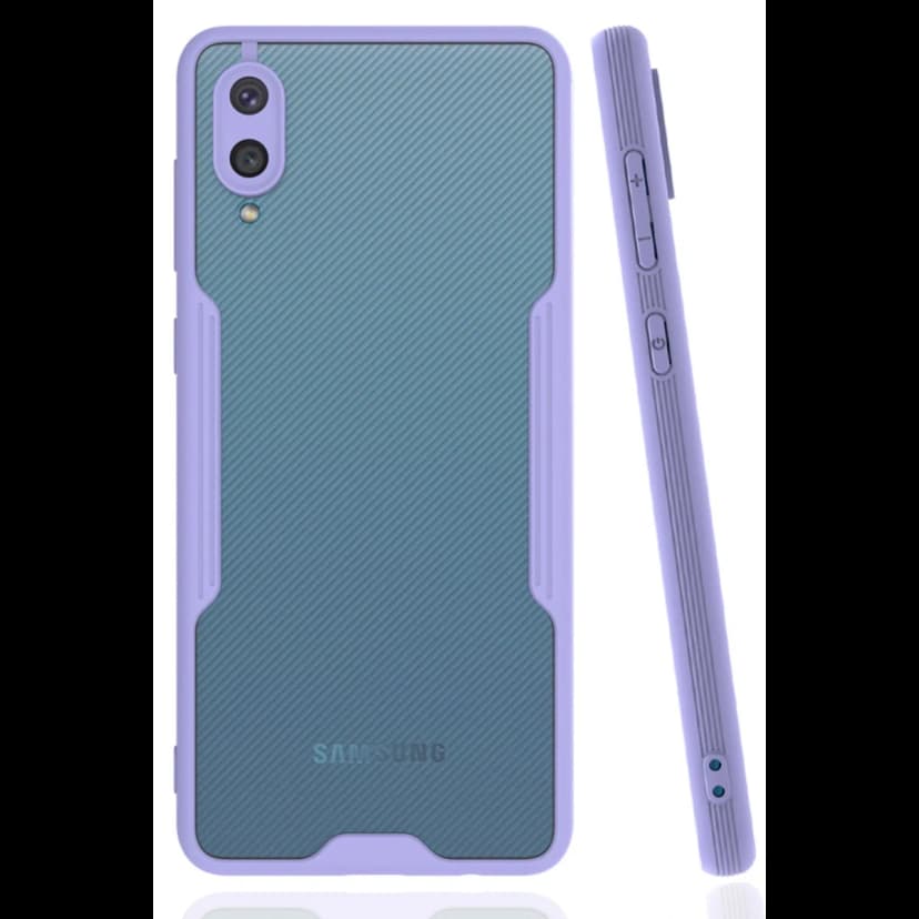 Newface Samsung Galaxy A02 Kılıf Platin Silikon - Lila