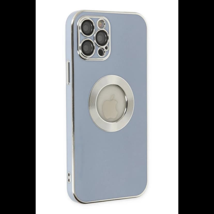 Newface Apple iPhone 12 Pro Kılıf Store Silikon - Sierra Blue