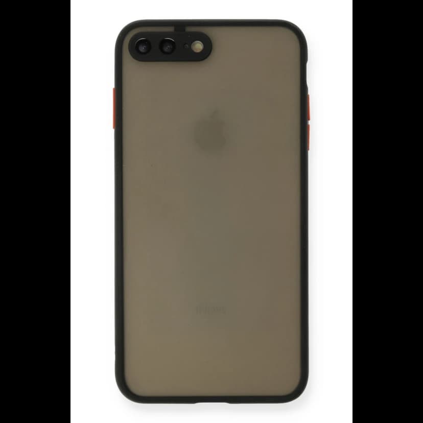 Newface Apple iPhone 7 Plus Kılıf Montreal Silikon Kapak - Siyah