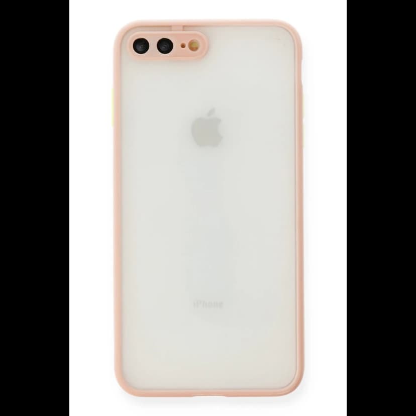 Newface Apple iPhone 7 Plus Kılıf Montreal Silikon Kapak - Pembe