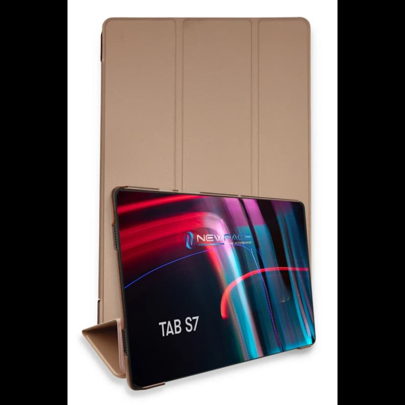 Newface Samsung Galaxy T870 Tab S7 11 Kılıf Tablet Smart Kılıf - Rose Gold
