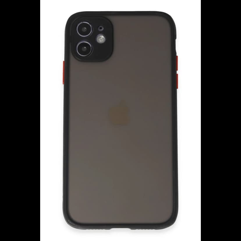 Newface Apple iPhone 11 Kılıf Montreal Silikon Kapak - Siyah