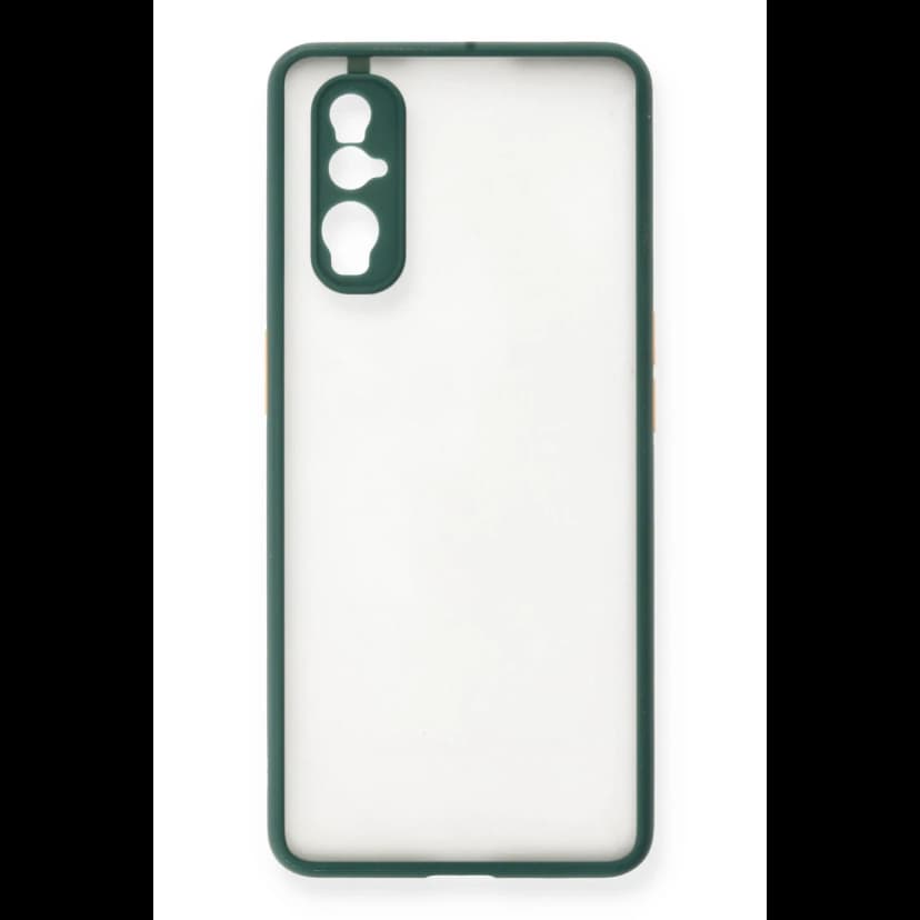 Newface Oppo Find X2 Kılıf Montreal Silikon Kapak - Yeşil