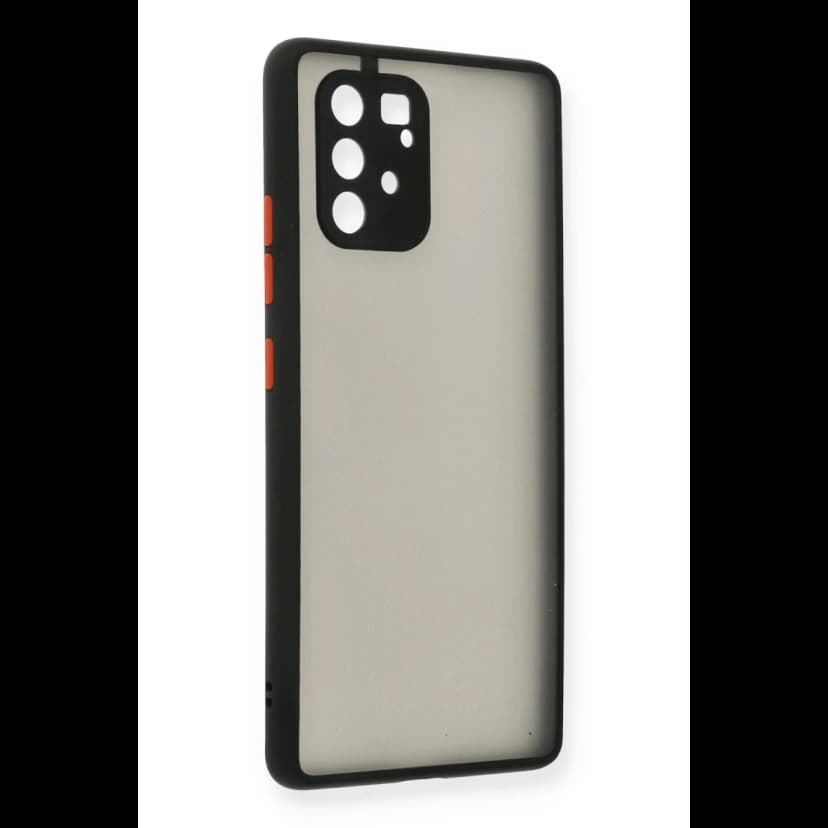 Newface Samsung Galaxy A91 / S10 Lite Kılıf Montreal Silikon Kapak - Siyah