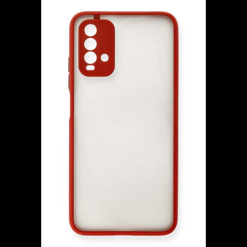 Newface Xiaomi Redmi 9T Kılıf Montreal Silikon Kapak - Kırmızı
