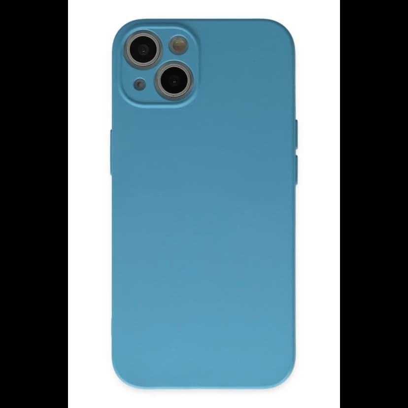 Newface Apple iPhone 13 Mini Kılıf Nano içi Kadife Silikon - Mavi