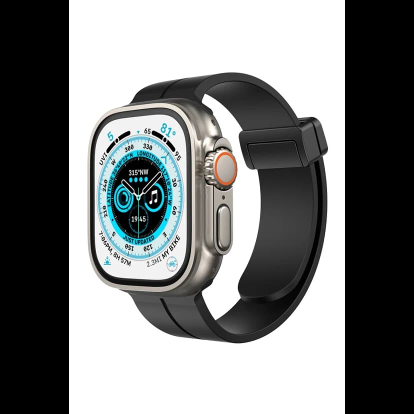 Newface Apple Watch 38mm KR412 Elegance Stylısh Kordon - Siyah