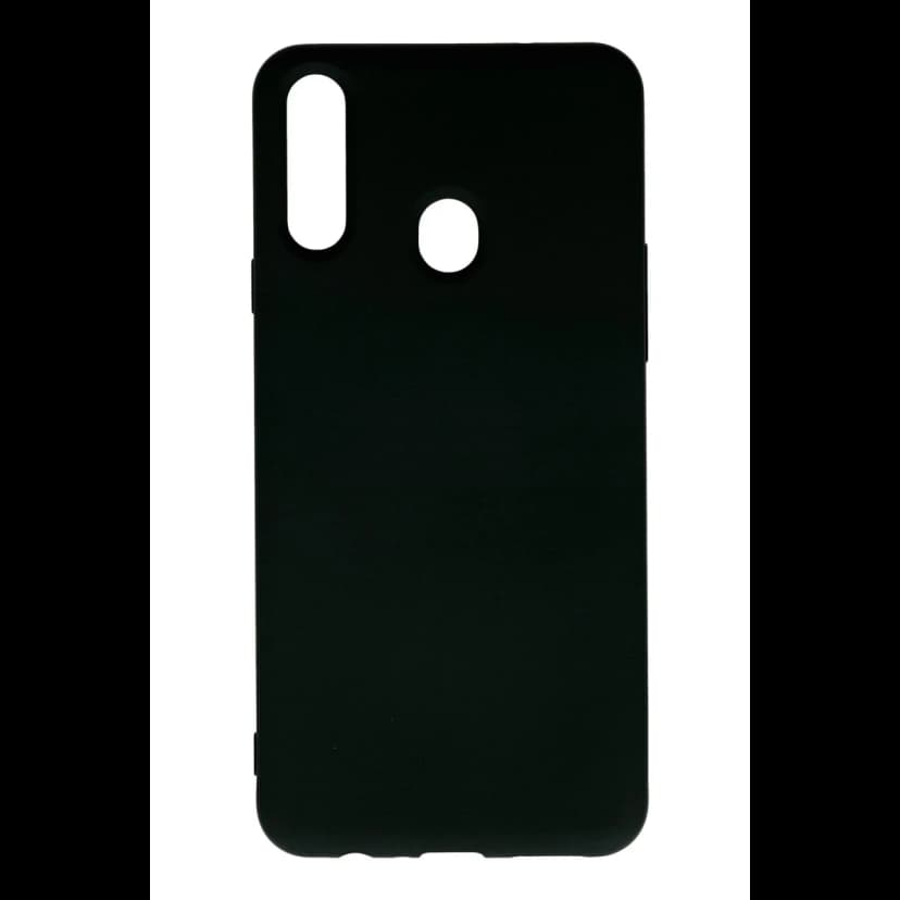 Newface Samsung Galaxy A20S Kılıf Nano içi Kadife Silikon - Siyah