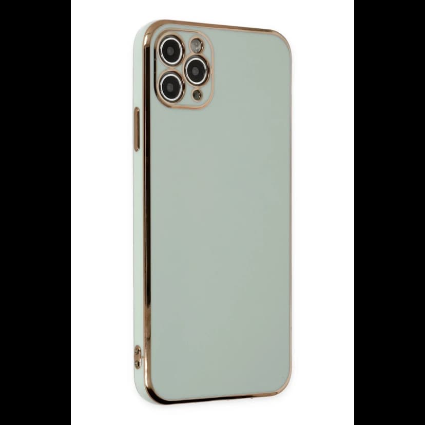 Newface Apple iPhone 11 Pro Max Kılıf Volet Silikon - Açık Yeşil
