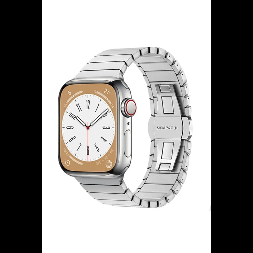 Newface Apple Watch 38mm KR413 Fine Steel Kordon - Gümüş