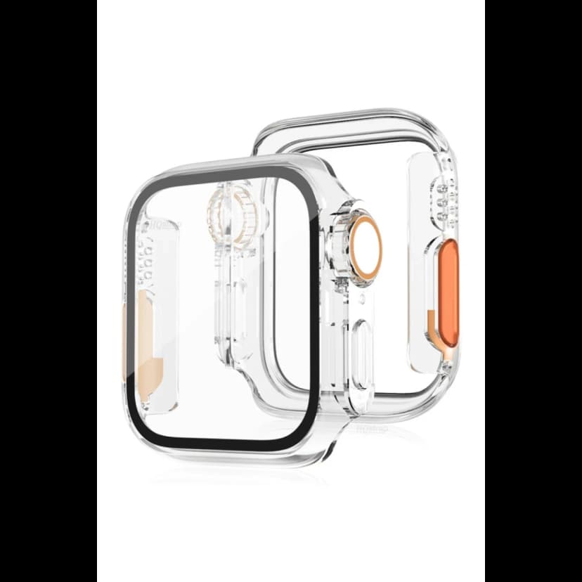 Newface Apple Watch 40mm Watch 49mm Kasa Dönüştürücü ve Ekran Koruyucu - Şeffaf