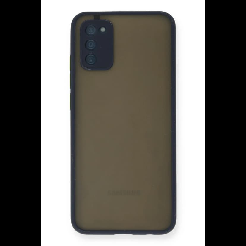 Newface Samsung Galaxy A02S Kılıf Montreal Silikon Kapak - Lacivert
