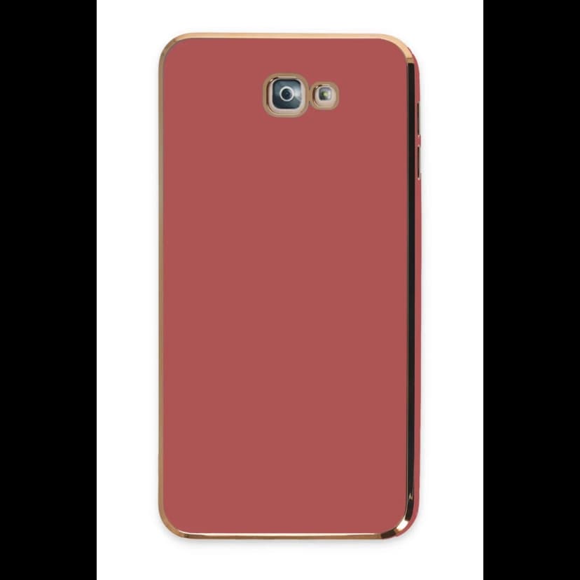 Newface Samsung Galaxy J7 Prime Kılıf Volet Silikon - Kırmızı