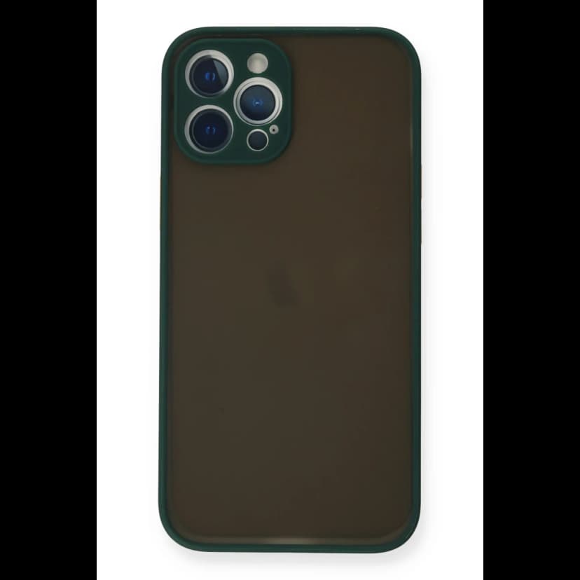 Newface Apple iPhone 12 Pro Kılıf Montreal Silikon Kapak - Yeşil