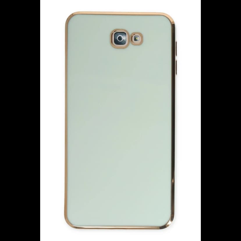 Newface Samsung Galaxy J7 Prime Kılıf Volet Silikon - Açık Yeşil