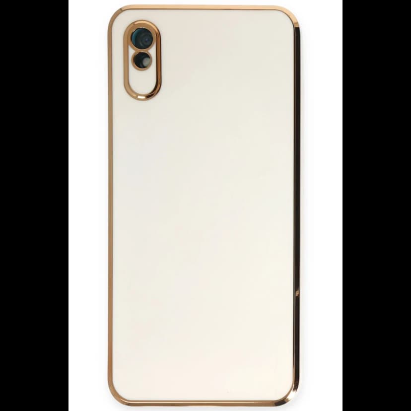 Newface Xiaomi Redmi 9A Kılıf Volet Silikon - Beyaz