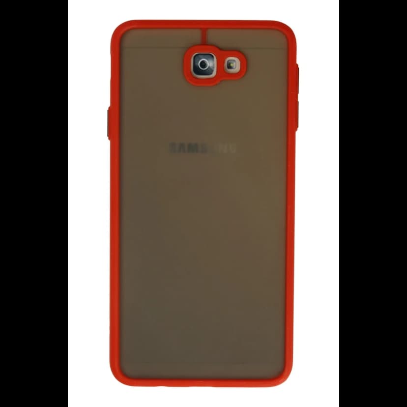 Newface Samsung Galaxy J7 Prime Kılıf Montreal Silikon Kapak - Kırmızı