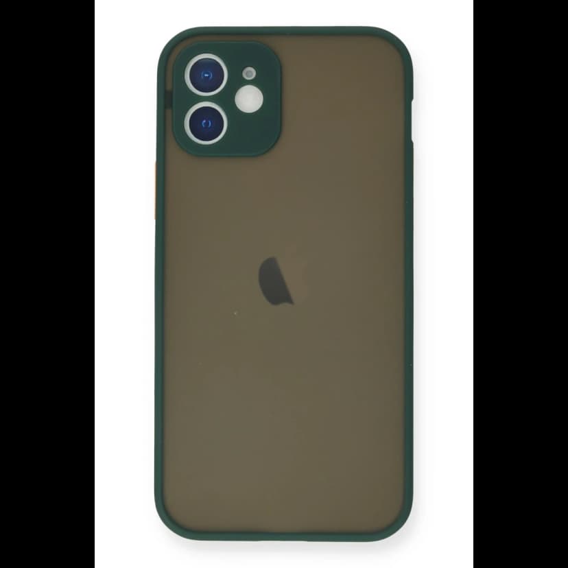 Newface Apple iPhone 12 Mini Kılıf Montreal Silikon Kapak - Yeşil