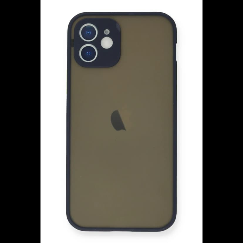 Newface Apple iPhone 12 Mini Kılıf Montreal Silikon Kapak - Lacivert