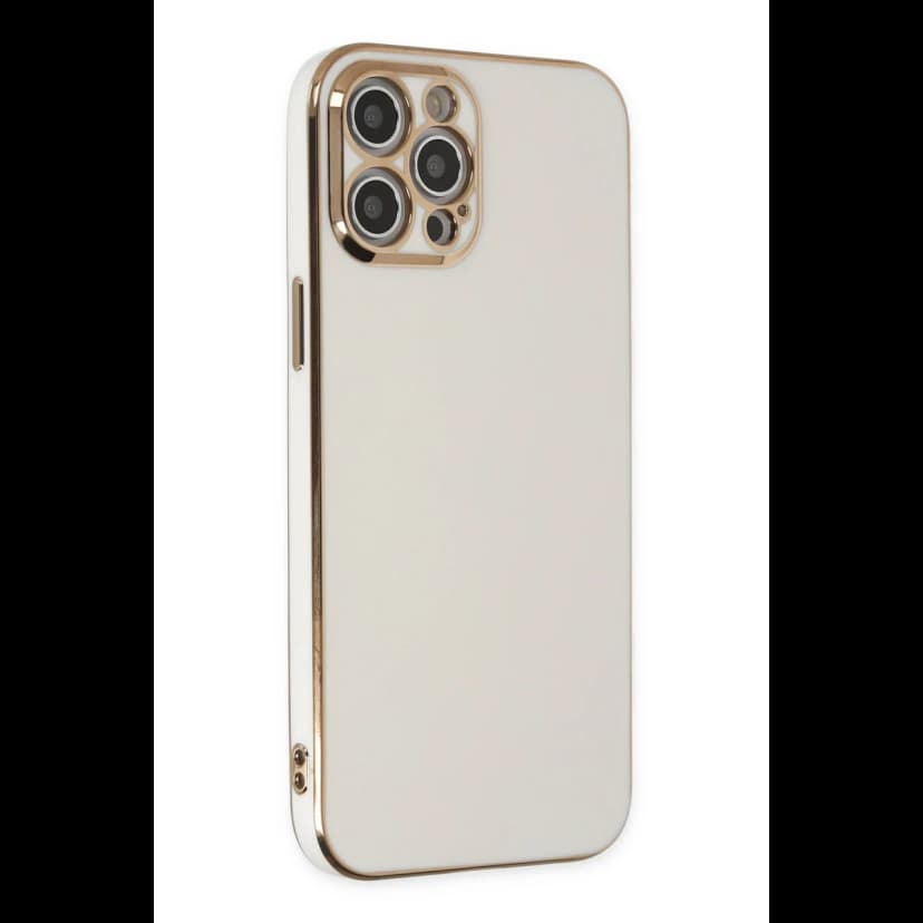 Newface Apple iPhone 12 Pro Max Kılıf Volet Silikon - Beyaz