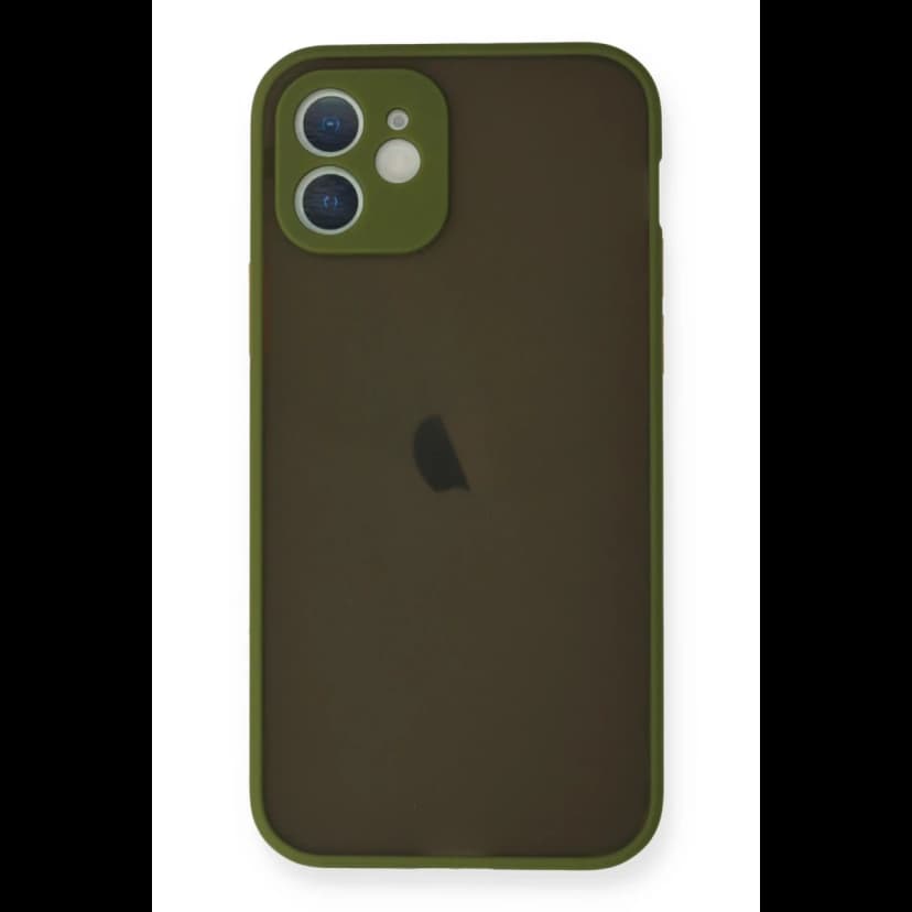 Newface Apple iPhone 12 Mini Kılıf Montreal Silikon Kapak - Açık Yeşil