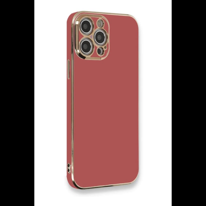 Newface Apple iPhone 12 Pro Max Kılıf Volet Silikon - Kırmızı