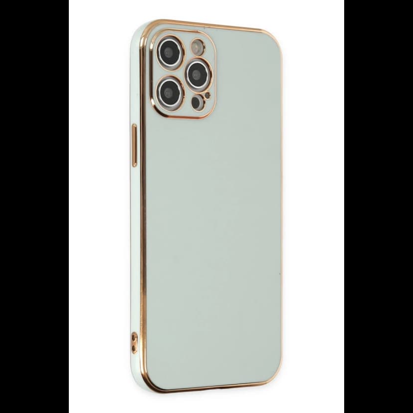 Newface Apple iPhone 12 Pro Max Kılıf Volet Silikon - Açık Yeşil