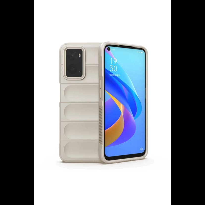 Newface Realme 9i 4G Kılıf Optimum Silikon - Krem