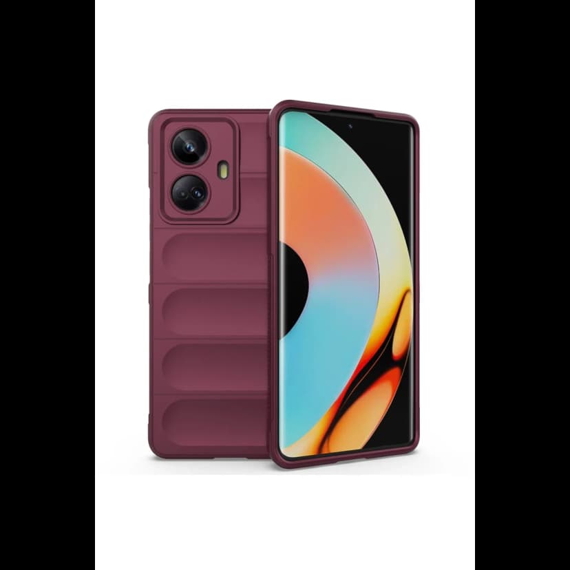 Newface Realme 10 Pro 5G Kılıf Optimum Silikon - Bordo