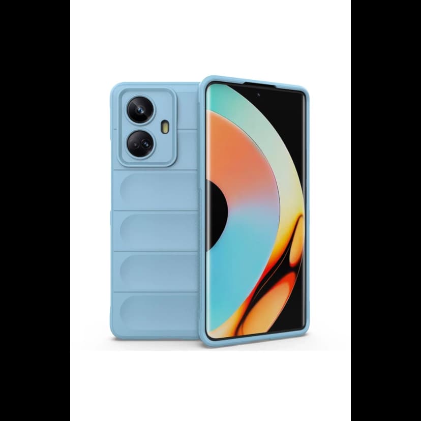 Newface Realme 10 Pro 5G Kılıf Optimum Silikon - Sky Blue