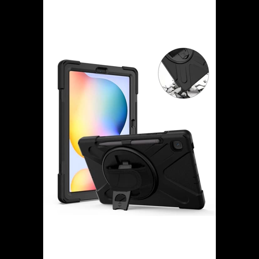 Newface Samsung Galaxy P610 Tab S6 Lite 10.4 Kılıf Amazing Tablet Kapak - Siyah