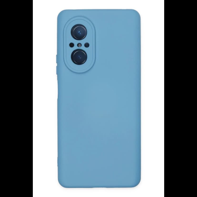 Newface Huawei Nova 9 SE Kılıf Nano içi Kadife Silikon - Mavi
