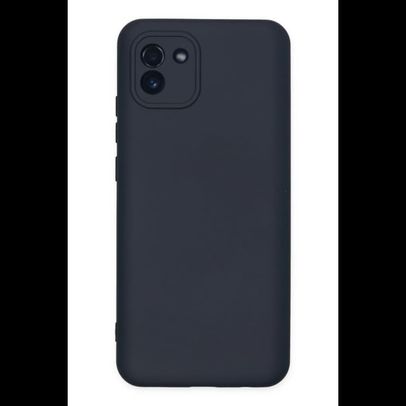 Newface Samsung Galaxy A03 Kılıf Nano içi Kadife Silikon - Lacivert