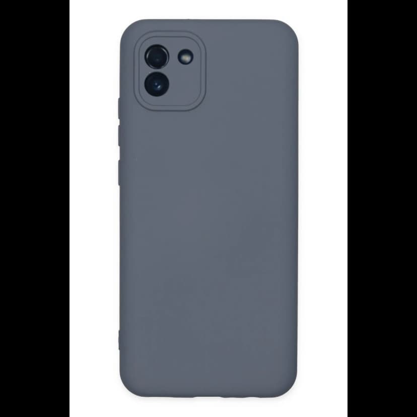 Newface Samsung Galaxy A03 Kılıf Nano içi Kadife Silikon - Gri