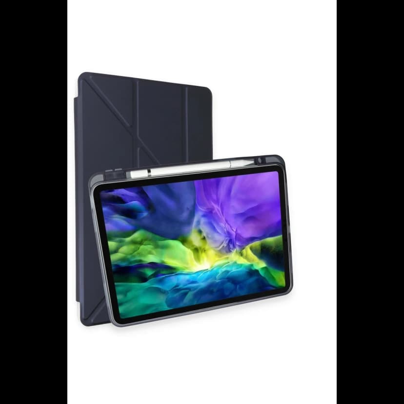 Newface Apple iPad Air 4 10.9 Kılıf Kalemlikli Mars Tablet Kılıfı - Lacivert
