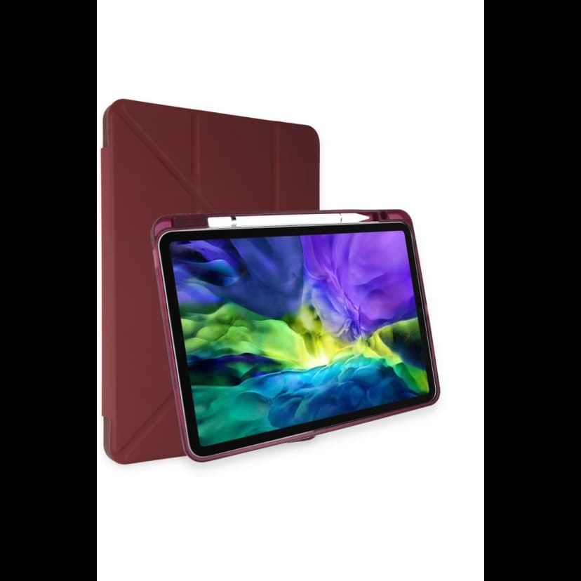 Newface Apple iPad Air 4 10.9 Kılıf Kalemlikli Mars Tablet Kılıfı - Mürdüm