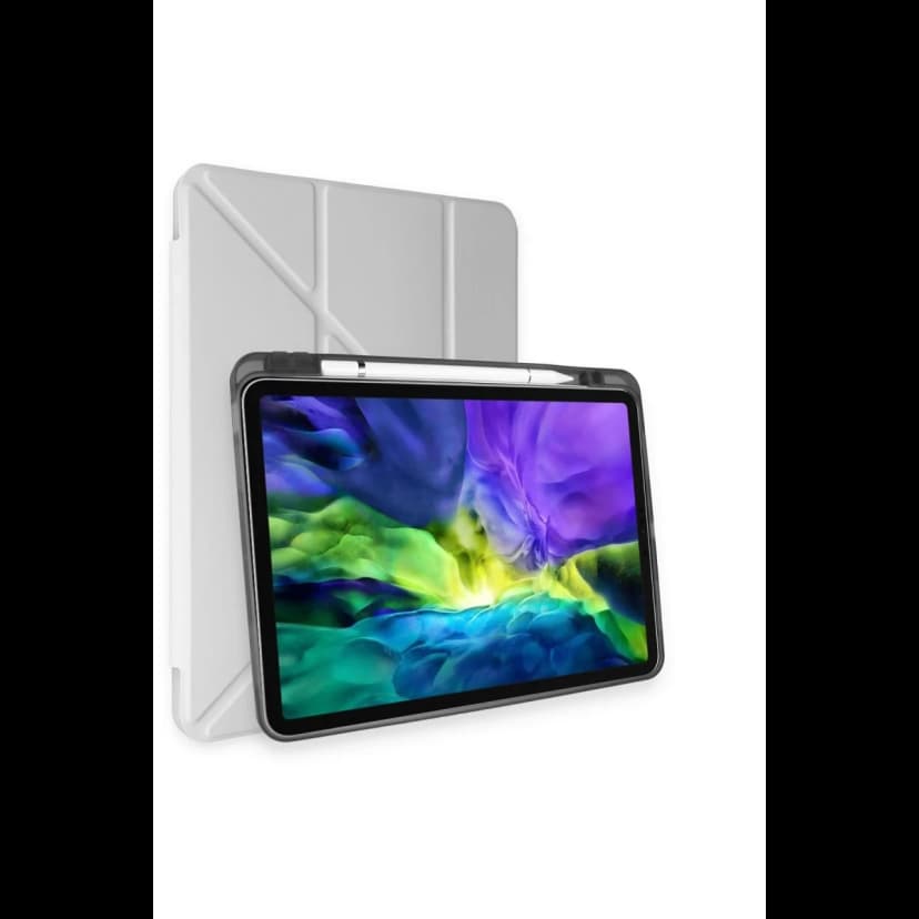 Newface Apple iPad Air 4 10.9 Kılıf Kalemlikli Mars Tablet Kılıfı - Gri